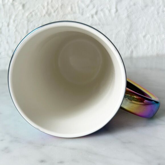 Starbucks 2022 Tall Holographic Iridescent Mug Green Mermaid Logo Coffee Cup - Picture 6 of 6